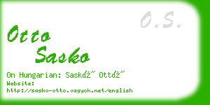 otto sasko business card